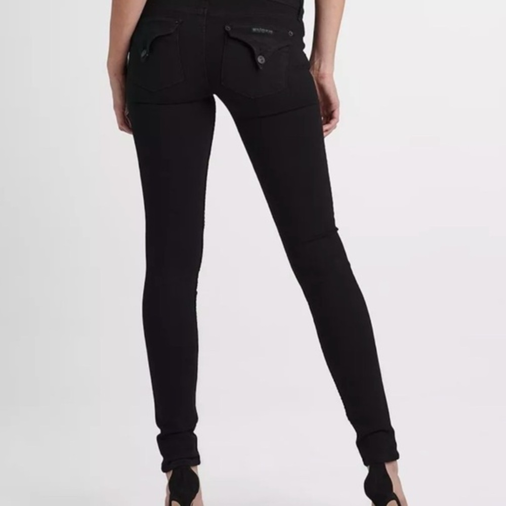 Hudson Collin Supermodel Length Skinny Jean Black Size 28 32 inseam